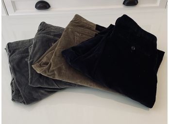 Collection Of 4 Men's Hiltl Corduroy Pants - Various Sizes