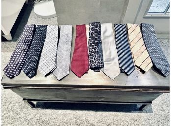 Collection Of 10 Silk Ties - Kiton Napoli, Canali, Barneys Brioni, Tino Cojura, Dolcepunta