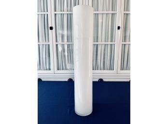 Tall White Modern Cylindrical Vase