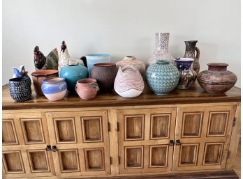 Collection Of Vases - Ceramic And Glass