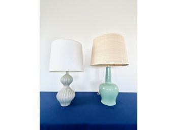 Two Ceramic Table Lamps