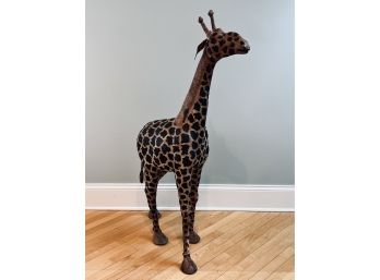 Artisan Giraffe - Paper Mach With Poly Coating - Purchased For $1000 From Gallery In San Francisco