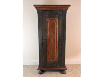 Tall Painted Antique Jelly Cabinet