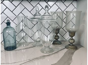 Collection Of Decorative Glass Items