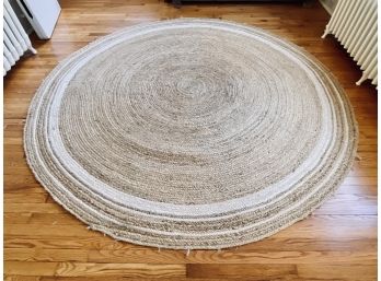 Jute Round Area Rug - Natura Made In India - 98' Round