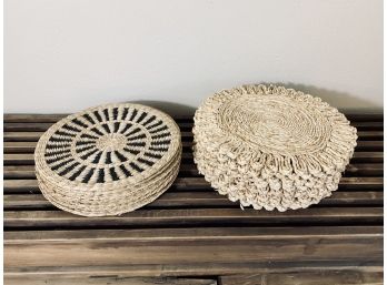 2 Sets Of Rattan Placemats