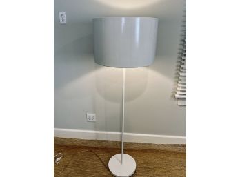 Single CB2 White Metal Standing Lamp