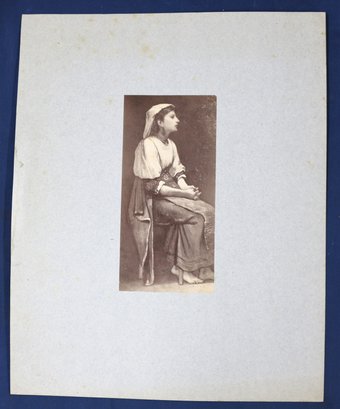 Photo Of A Work By William Morris Hunt - Noted American Artist - Italian Girl (second Copy)