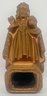 3 Pcs Vintage Catholic Religious Items, 1-Metal & 1-Wood Crucifix And Gold Metal Infant Of Prague Statue, 8'H