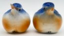 Vintage Blue Bird Salt & Pepper Shakers, 2.5' Diam. X 2.5'H