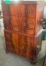 Art Deco Flame Mahogany 6-Drawer Chest Of Drawers, 36' X 20' X 55.5'H