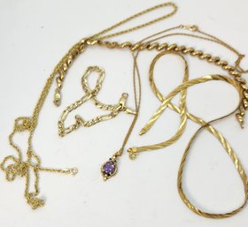 14K Yellow Gold 18.04 Grams Bracelet And Chains