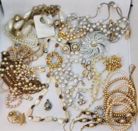 Fresh Water Pearls, Coin Pearls, 6 Stretch Bracelets In Freshwater Pearls Great For Stacking, And More!