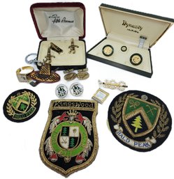 Lot Of Golf Related Jewelry And Course Insignia Including Bald Peak And Kingswood