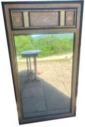 Vintage Bavarian Style Painted Mirror, 26' X 47'H