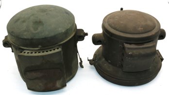 Two Automotive Acetylene Gas Lights - One Manufactured By Auto Supply Co., NY - USA