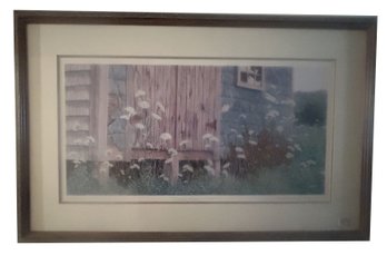 Framed & Matted Pencil Signed Ltd Ed 208/925,  'Queen Anne's Court', Signed Stephen L. Previte, 32.5' X 20.5'H