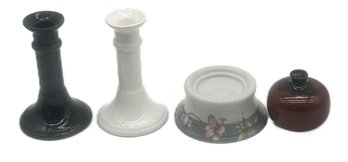 Pcs Ceramic, Candlestick Holders, Candle Stand & Small Vase