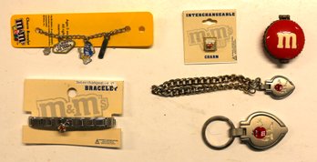 M&M Jewelry Lot - Charms - Charm Bracelets - Pendant - Bracelet Etc