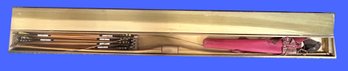 Vintage Bow & Arrows In Stunning Wooden Storage Case, 4.75' X 69.25'L X 2.25' - Barn Find As Found