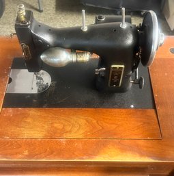 Vintage Kenmore Sewing Machine In Stand, Closed 28' X 17.5' X 31'H (Open 55'W)