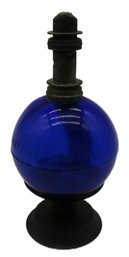 Antique Purdy's Spheric Alcohol Lamp In Cobalt Blue For Jewelers - 1800's - Patented