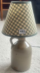 Antique Gallon Whiskey Jug Converted Into Lamp, 8' Diam. X 16'H
