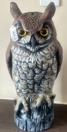Resin Outdoor Owl Statue, 7' Diam. X 16'H