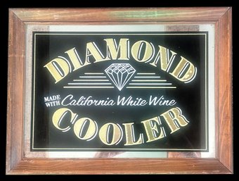 Vintage Framed Diamond California White Wine Wine Cooler, 19.-3/8' X 14.5'H