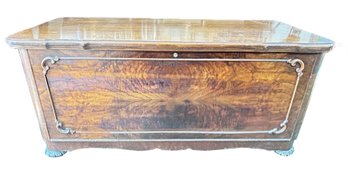 Vintage Lane End-Of-Bed Cedar Chest On Bun Feet, 48' X 19.25' X 22.25'H