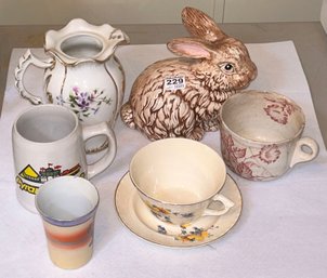 7 Pcs Vintage And Antique Porcelain, China And Ceramic Pieces