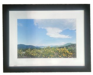 Matted And Framed Photographic Print Of Mountain Scene, Signed 'Atala', 27.25' X 21.25'H