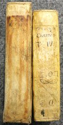 Two Volumes Of Cicero's Orations In Latin - Dates Are 1779 And 1840