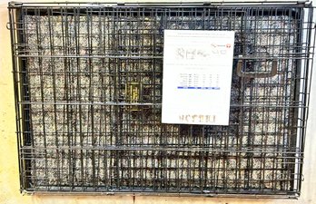 Collapsible Wire Pet Crate, Boxer Size Per Chart, 36' X 24' (Base)