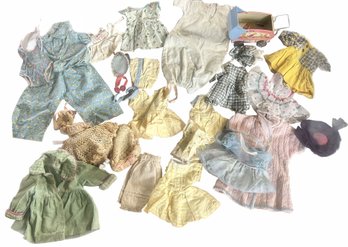 Lot Of Various Vintage Dolls Clothes, Outfits And Accessories