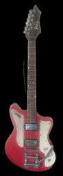 Vintage Ibanez Jet King 6-String Electric Guitar, With Zippered Case, 13.5' X 2.5' X 40'