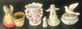 5 Pcs Vintage Porcelains And Ceramics