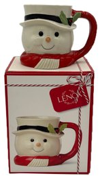 Lenox Hosting The Holidays Figural Snowman 16oz Mug In Original Box