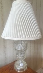 Vintage Pressed Glass Table Lamp