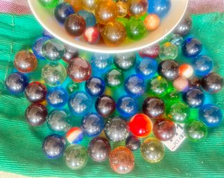 Collection Of Shooter Marbles