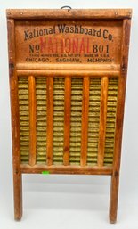 Vintage 'The Brass King' National Washboard Co. No. 801, 12.5' X 24'H