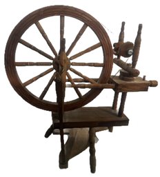 Antique Spinning Wheel, 36' X 14' X 35'H