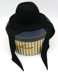 Ladies Hat With Earmuffs - In Hatbox From Gladding's Of Providence RI