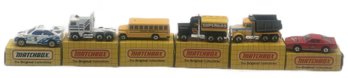 6 Pcs Vintage Matchbox Collectible Cars In Boxes
