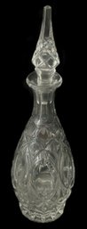 Heavy EAPG Decanter With Stopper, 15.5'H