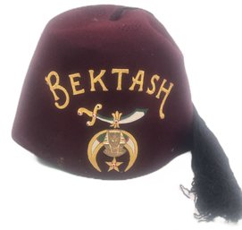 Vintage Bektash Shiners Hat, Size 7-3/8'
