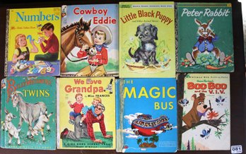 Assortment Of Eight Children's Books From The 1950's And 1960's