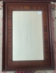 Spectacular Antique Heavy Walnut Framed Wall Mirror, 19.25' X 2' X 21.5'H