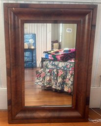 Antique 19thC Mahogany Ogee Mirror, 21.75' X 30.5'H