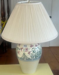 Vintage Glazed Ceramic Lamp, 16' Diam. X 21.5'H